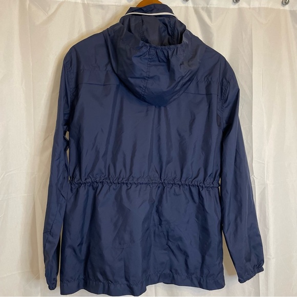 OLD NAVY Women’s Navy White Full Zip Rain Coat Wind Breaker Size Medium - Picture 8 of 12